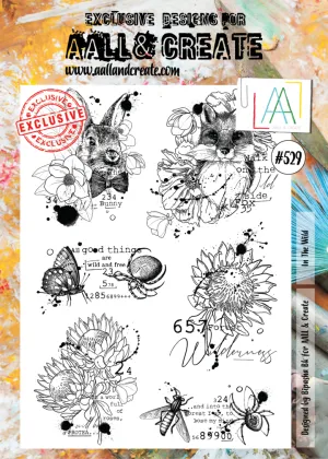 AALL & Create - A4 - Clear Stamps - 529 - In the Wild - Bipasha Bk