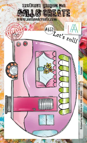 AALL & Create - A6 - Clear Stamps - 652 - Janet Klein - Caravan