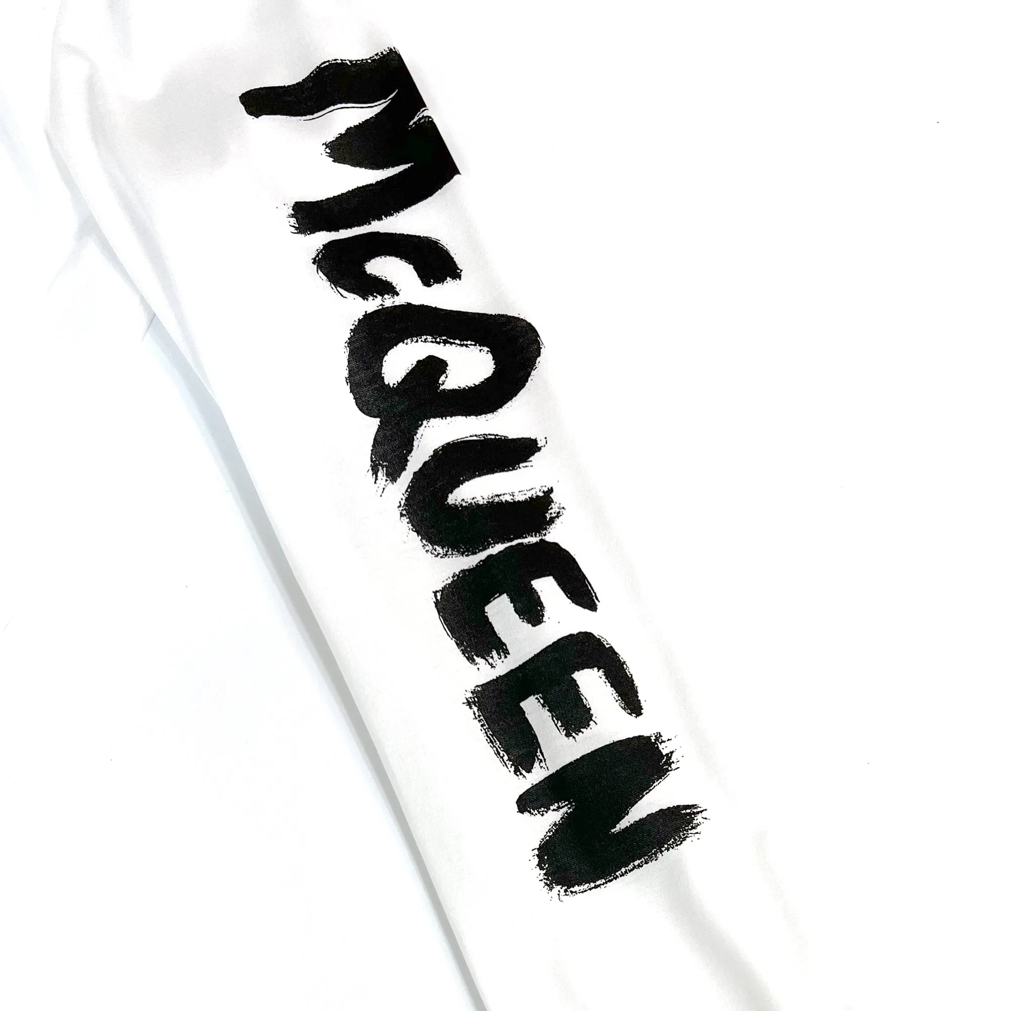 Alexander McQueen White Mcqueen Graffiti Shirt