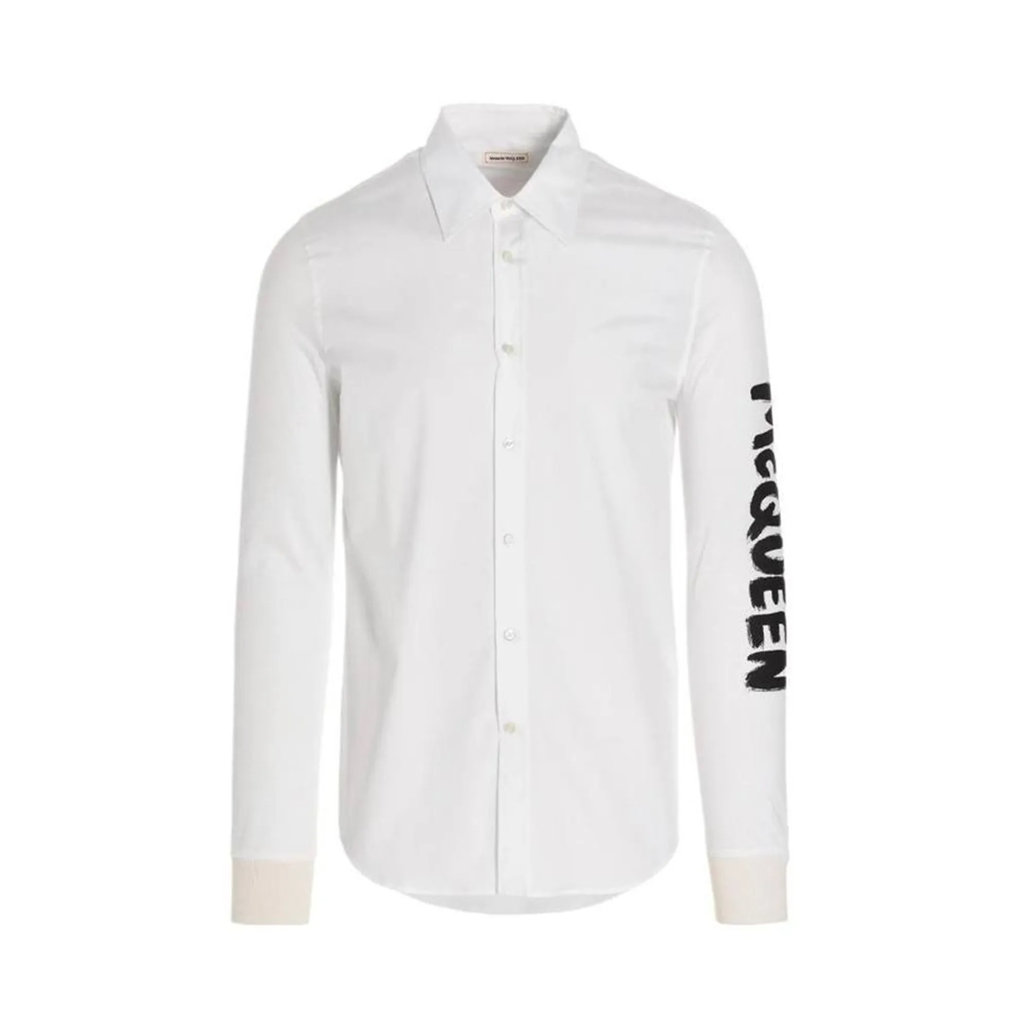 Alexander McQueen White Mcqueen Graffiti Shirt