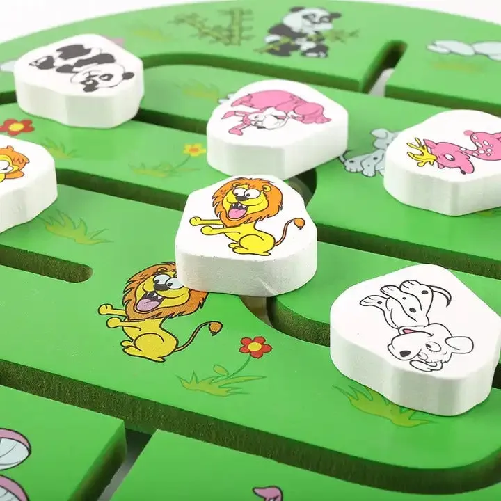 Animal Wooden Maze Game