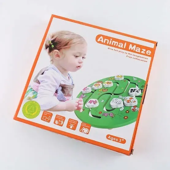 Animal Wooden Maze Game