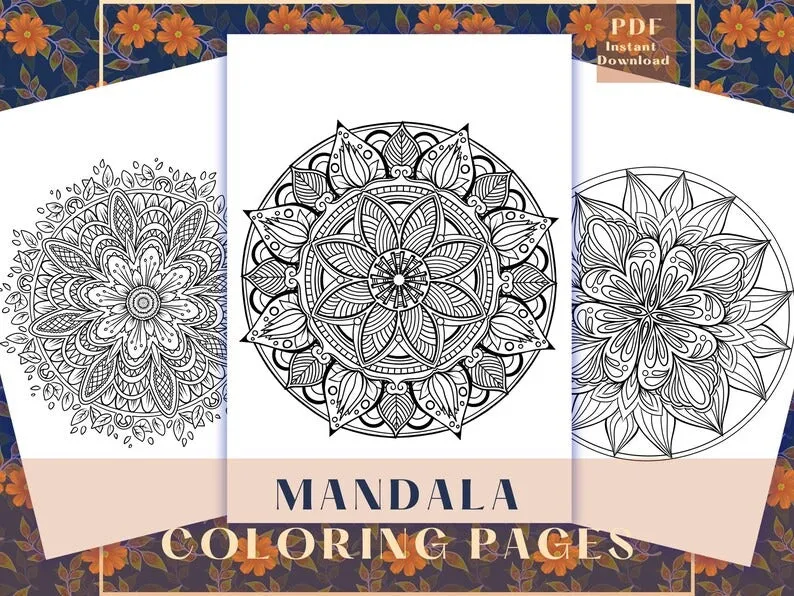 Artella 3D Mandala Coloring Pages 8.5x8.5