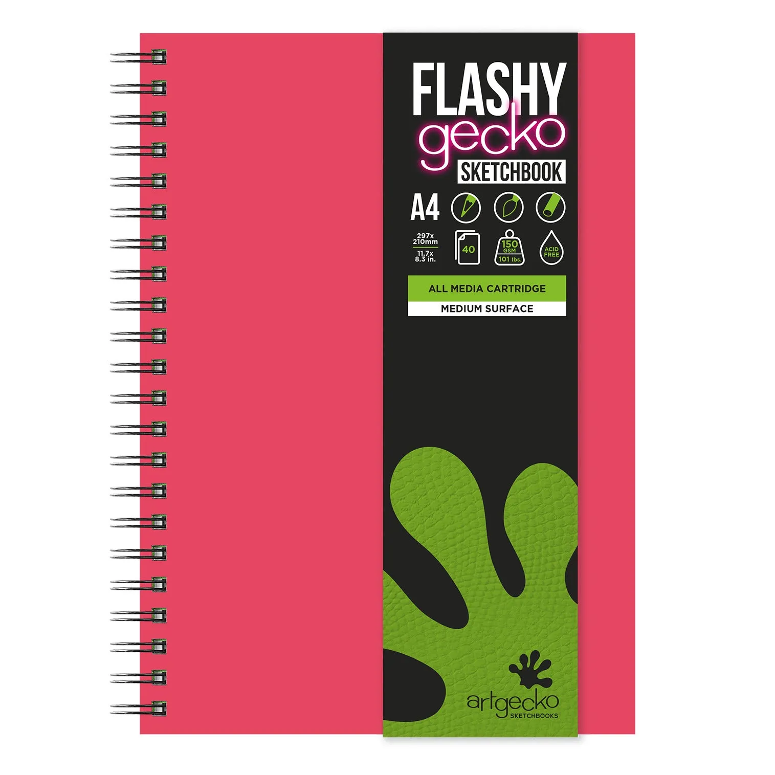 Artgecko Flashy Gecko Twin Wirebound Sketchbooks