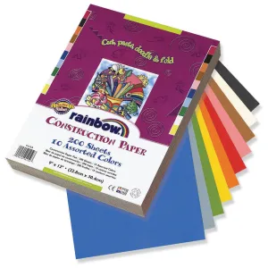 Assorted Vivid Colours A4 Construction Paper