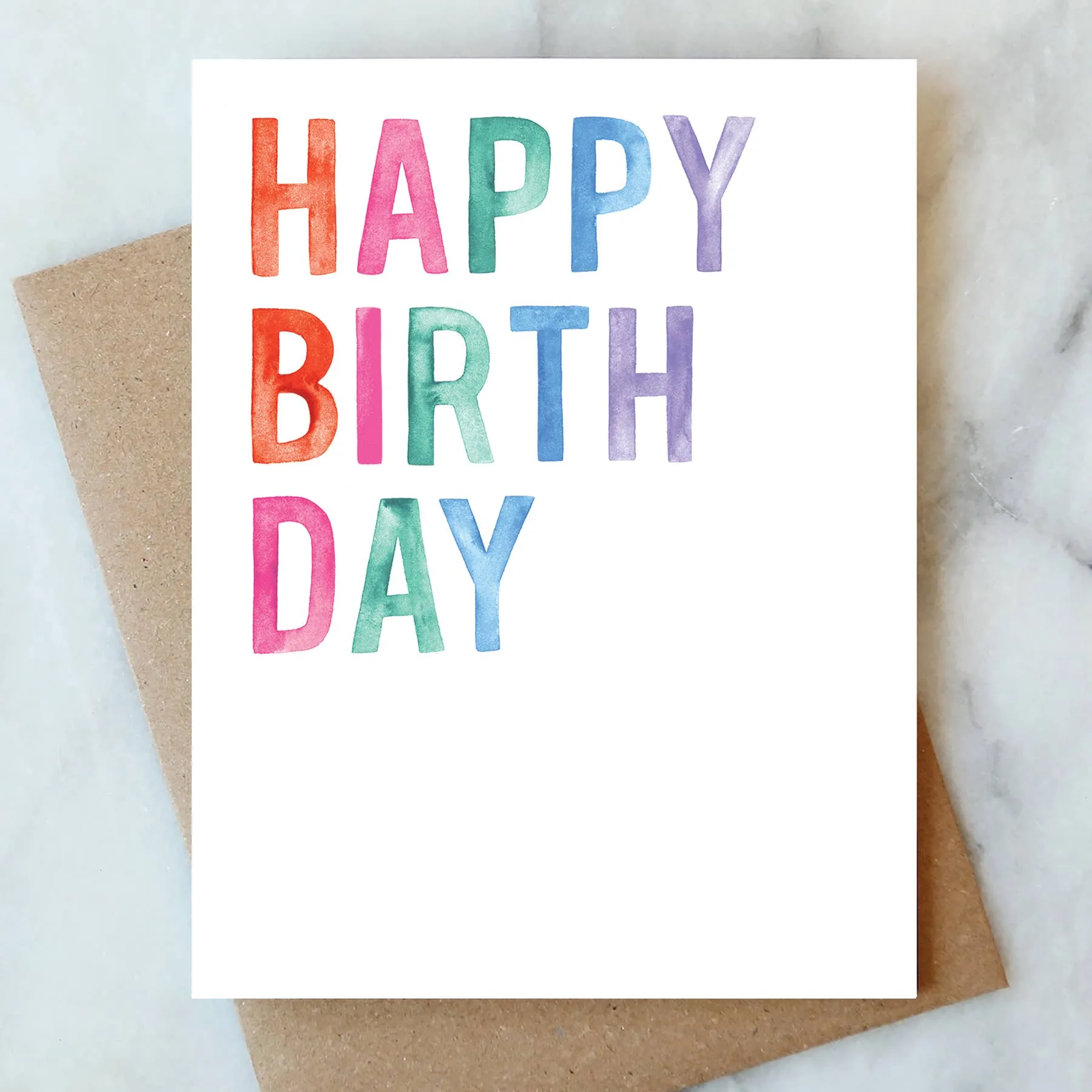 Bold Happy Birthday Greeting Card