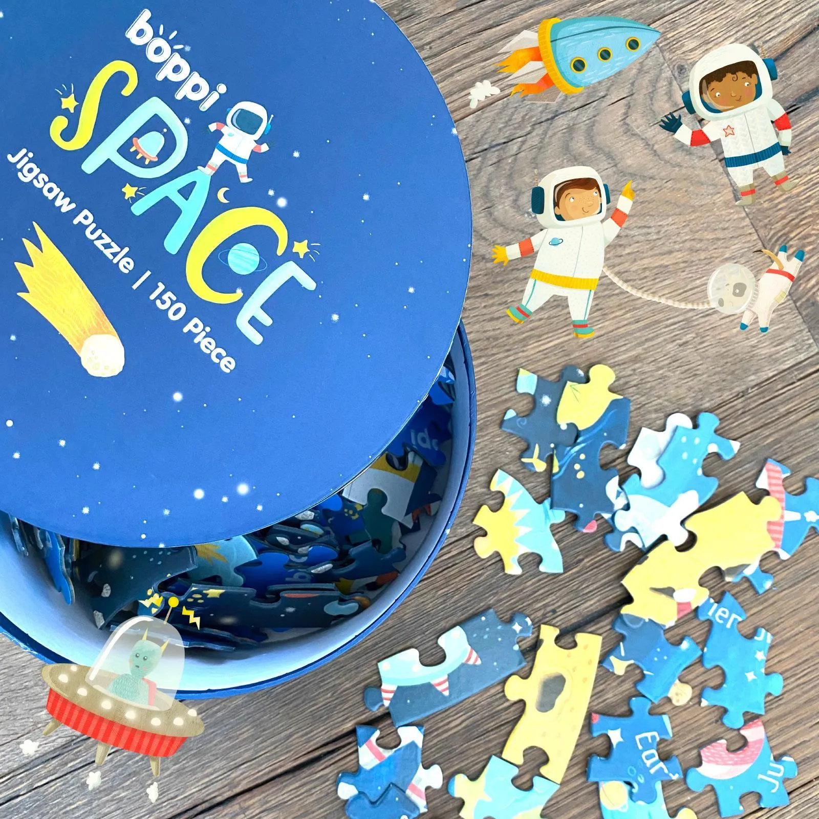 Boppi 150 Piece Round Jigsaw Puzzle - Space