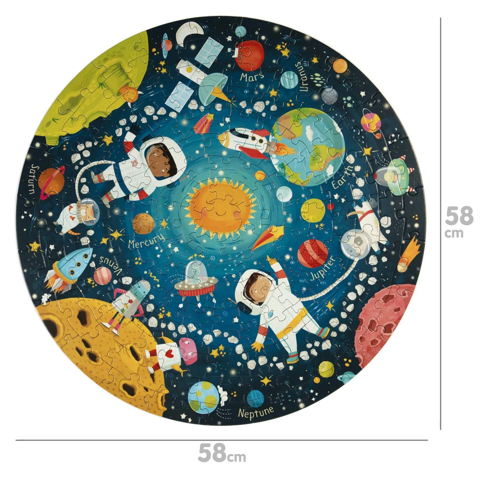 Boppi 150 Piece Round Jigsaw Puzzle - Space