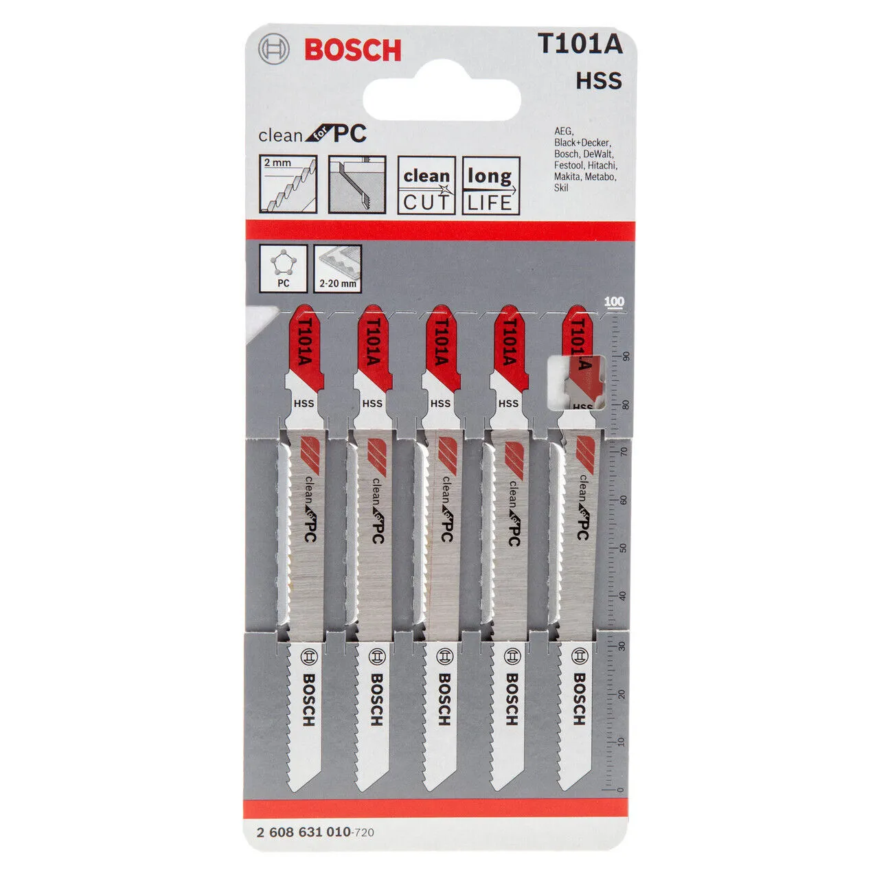 Bosch Jigsaw Blades For Polycarbonate (PC)