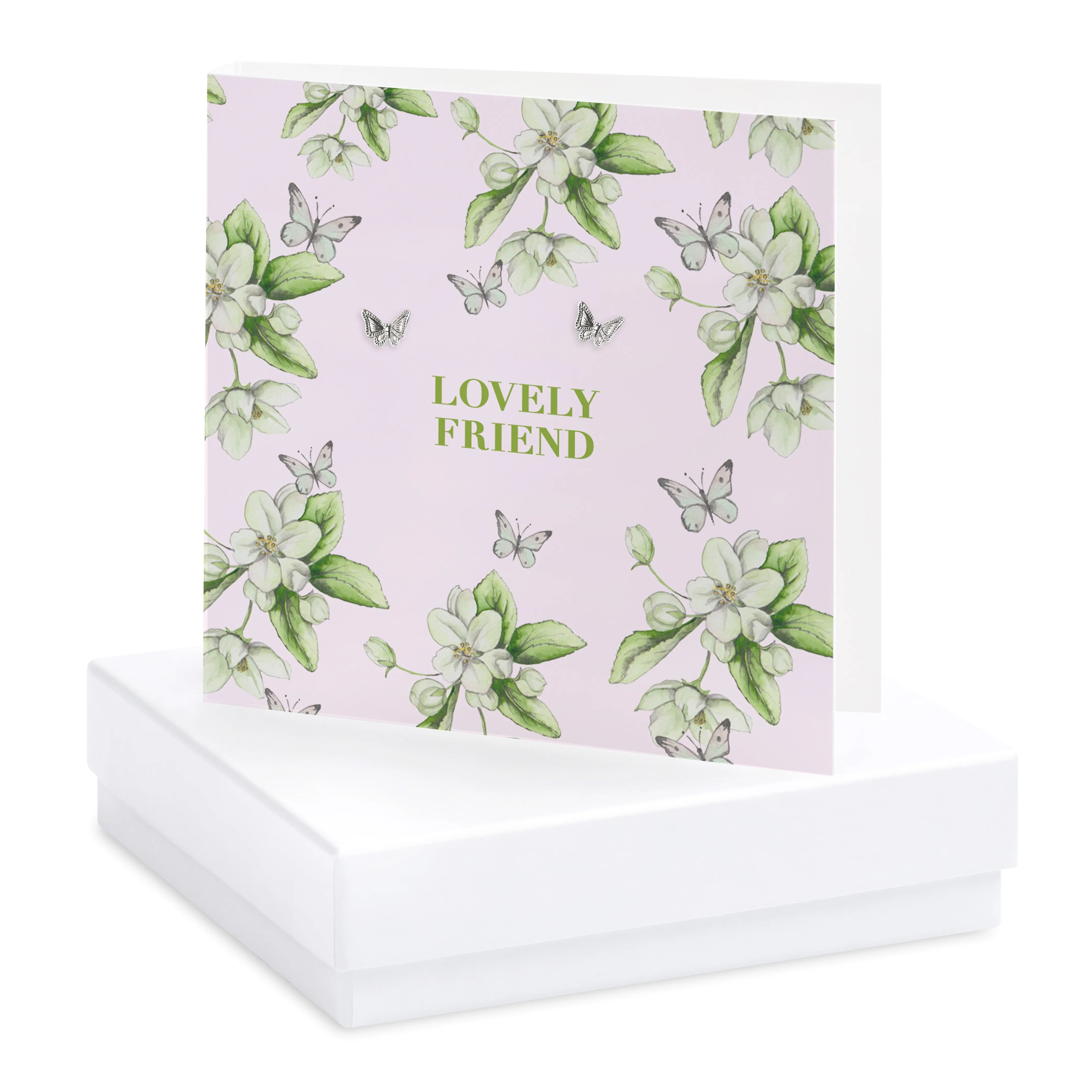 Bright Blooms Lovely Friend boxed card and earrings