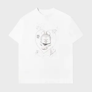 BT21 BASIC DRAWING SHORT SLEEVE TSHIRT WHITE MANG