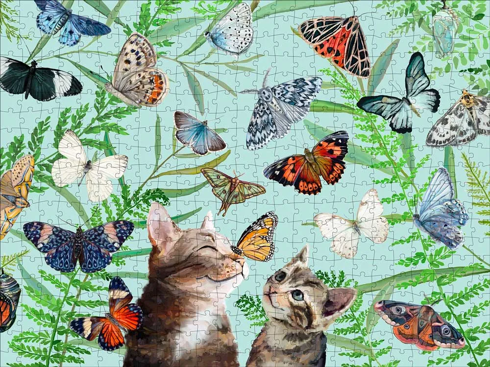 Butterfly And Kitten Friends Puzzle