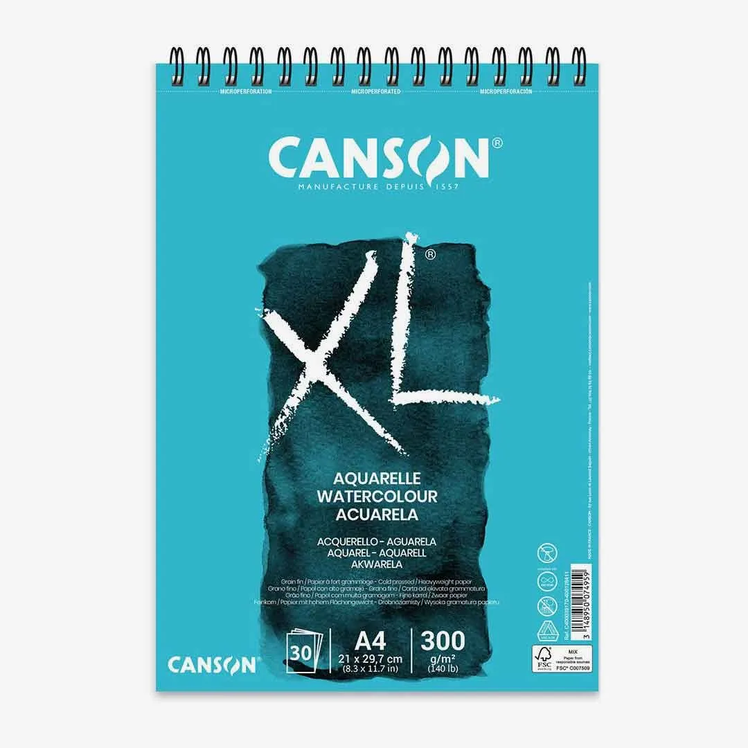 Canson XL Aquarelle Watercolor Spiral Pad