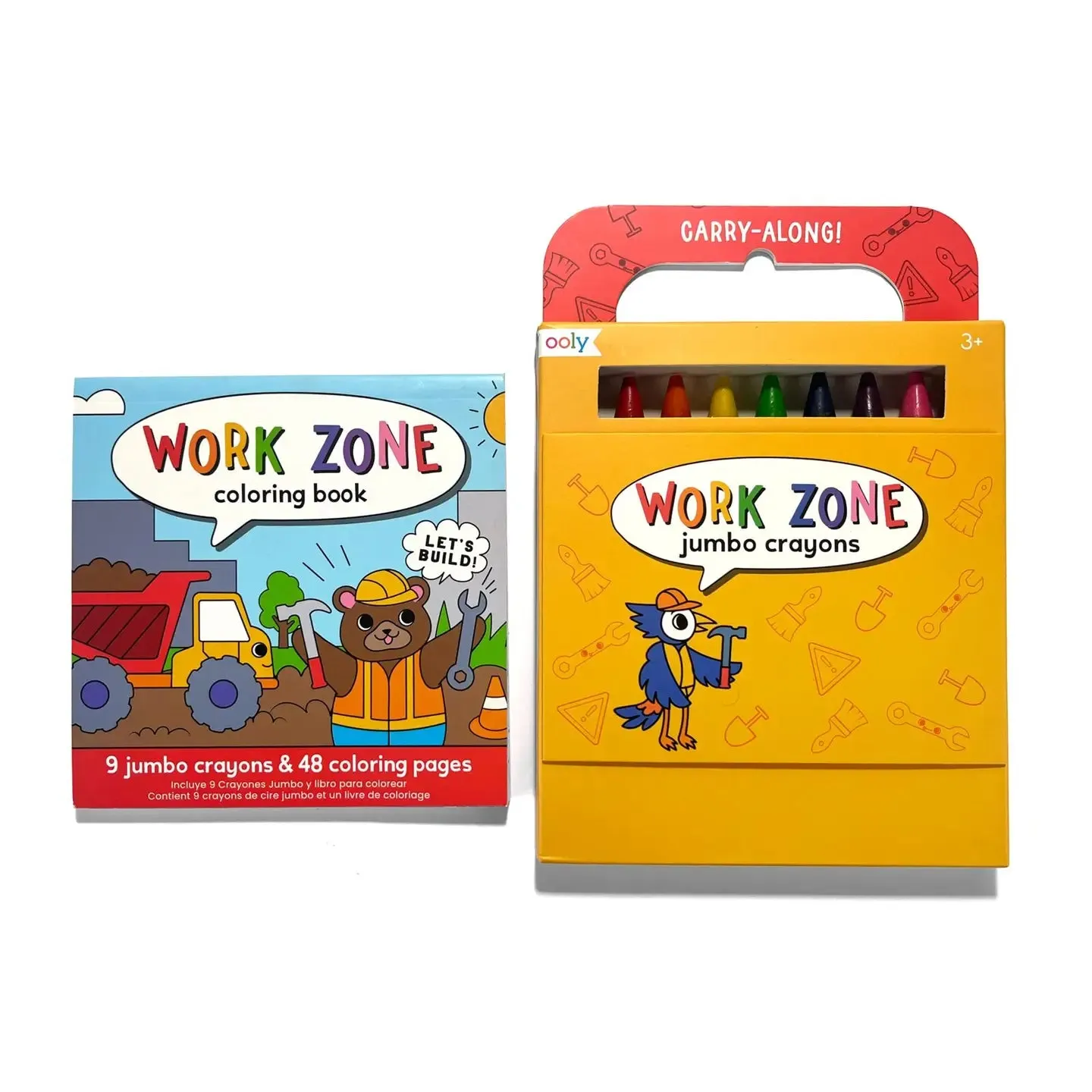 Carry Along Crayon & Coloring Book Kit-On: Work Zone