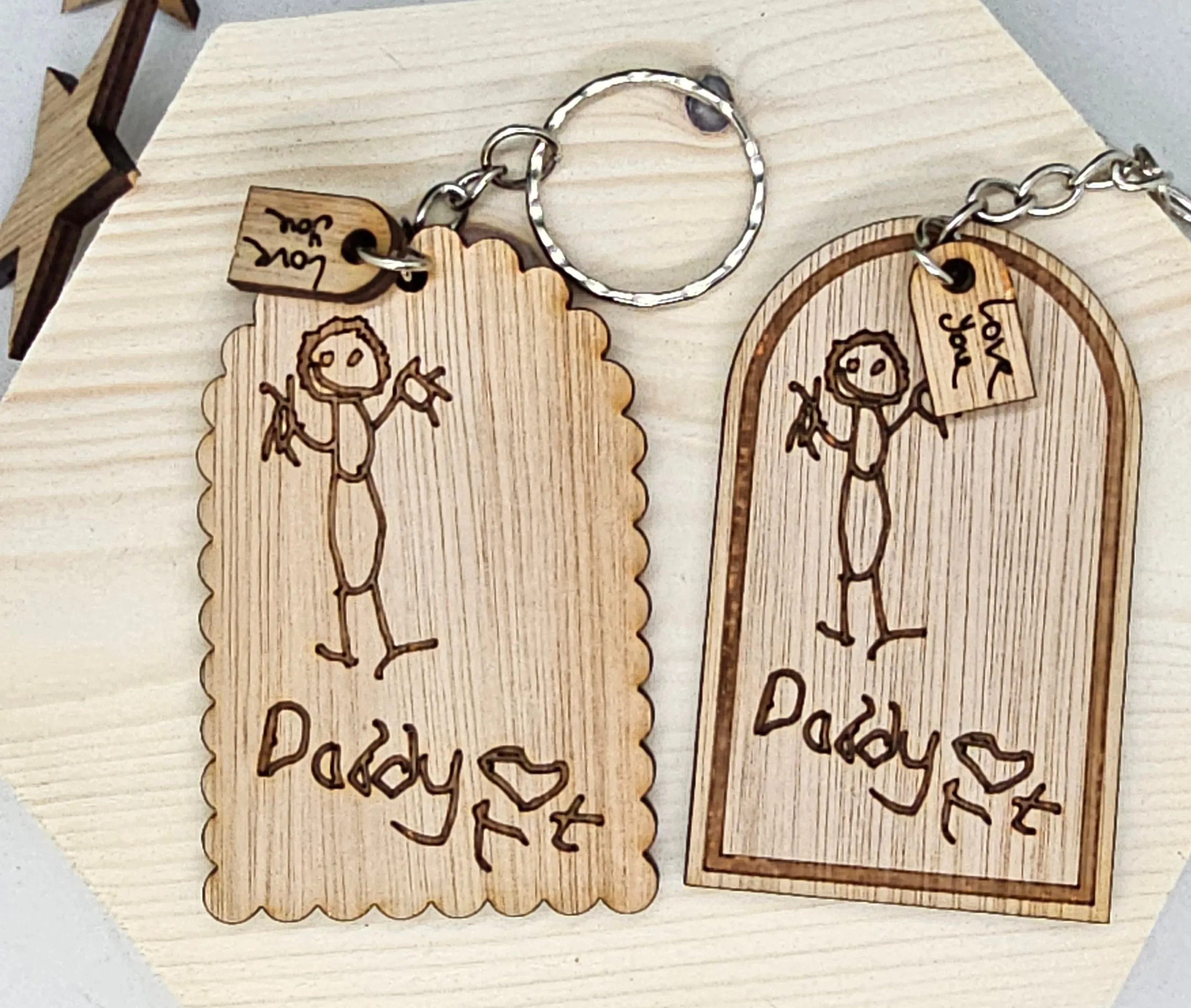 Child's Drawing Keyring