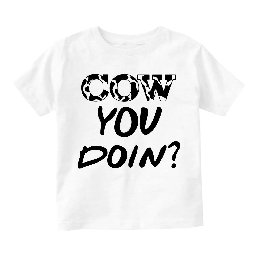 Cow You Doin Print Toddler Boys T-Shirt