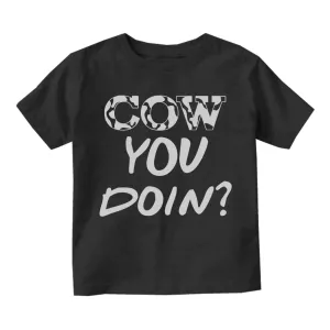 Cow You Doin Print Toddler Boys T-Shirt