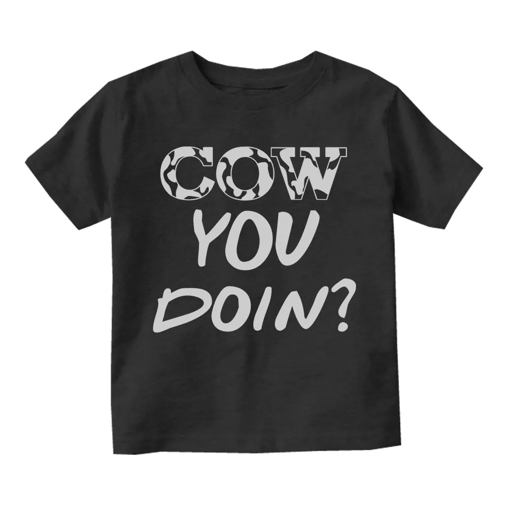 Cow You Doin Print Toddler Boys T-Shirt