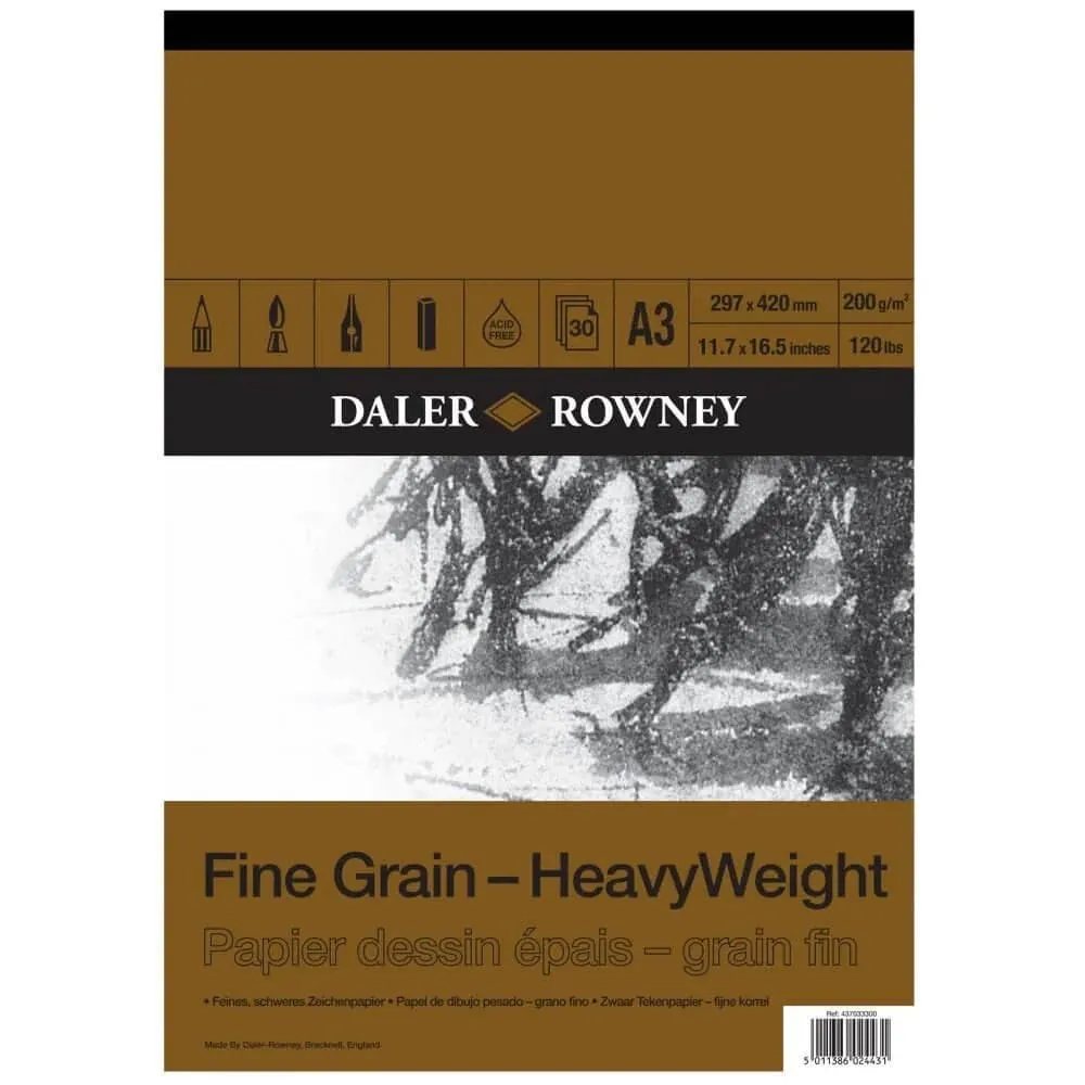 Daler Rowney Fine Grain Heavyweight Sketching & Drawing Pad