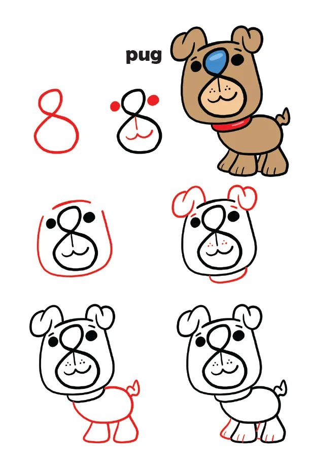 Draw Cute Critters Using Numbers