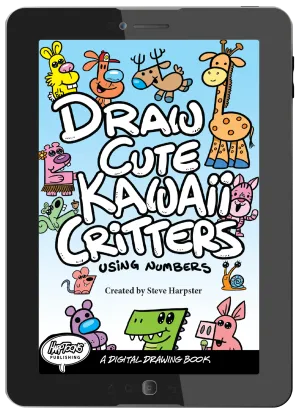 Draw Cute Kawaii Critters Using Numbers