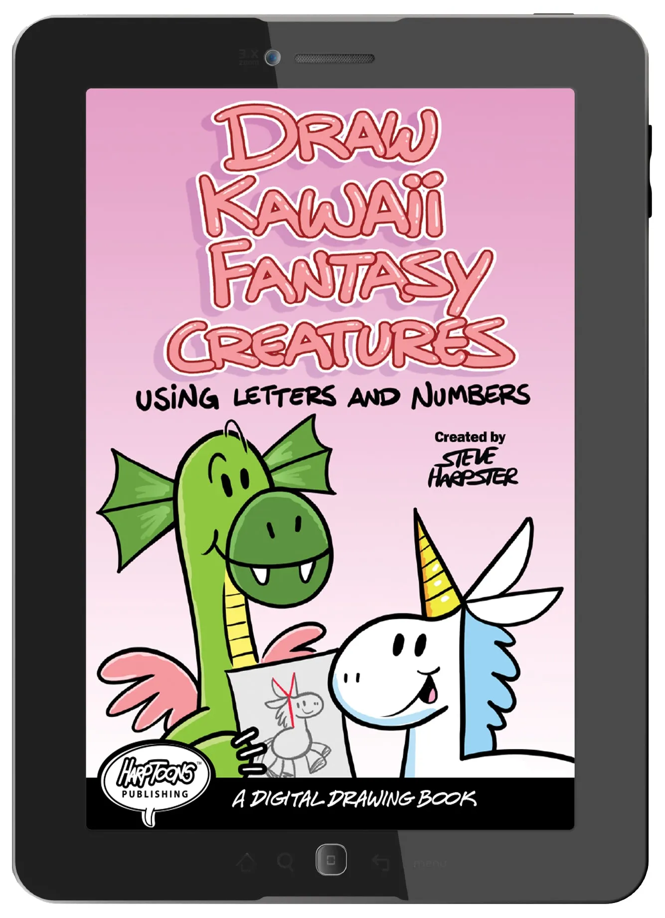 Draw Kawaii Fantasy Creatures Using Letters and Numbers