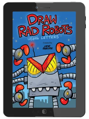 Draw Rad Robots Using Letters