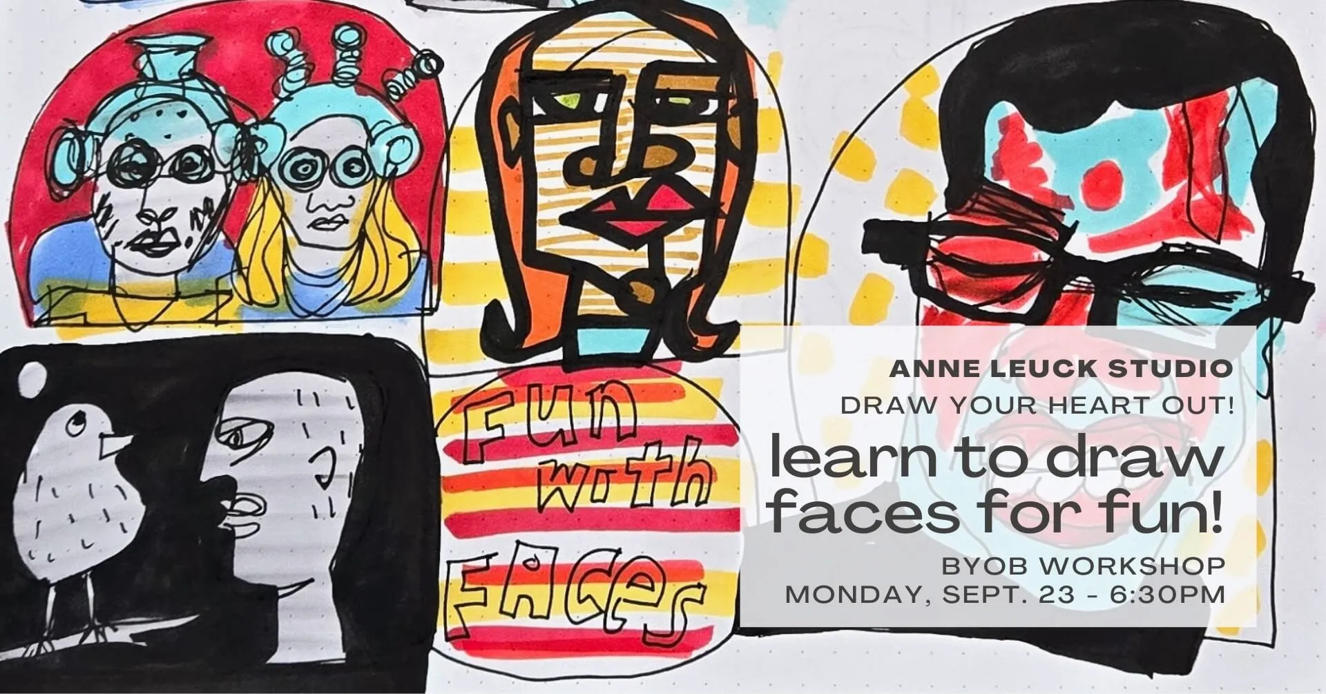 Drawing Faces for Fun Workshop - September 23