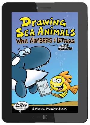 Drawing Sea Animals With Numbers and Letters