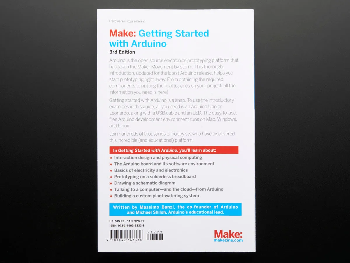 Getting Started with Arduino By Massimo Banzi - 3rd Edition