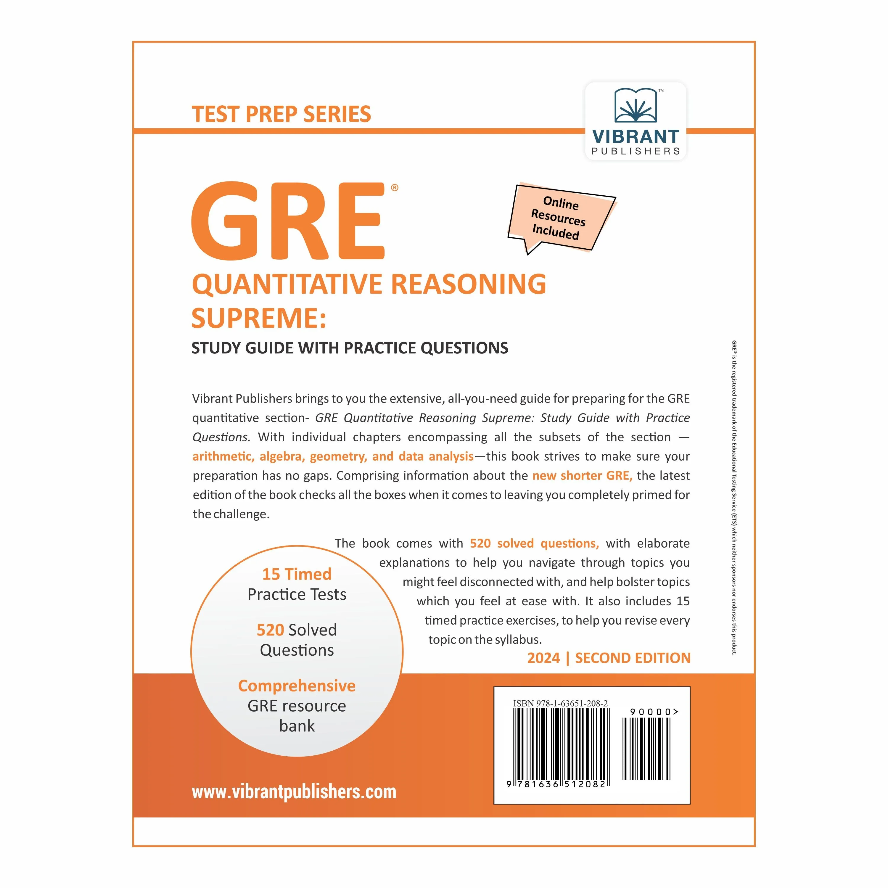 GRE Quantitative Reasoning Supreme: Study Guide with Practice Questions (2024 Edition)