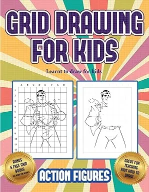 (Grid drawing for kids - Action Figures)Learnt to draw for kids