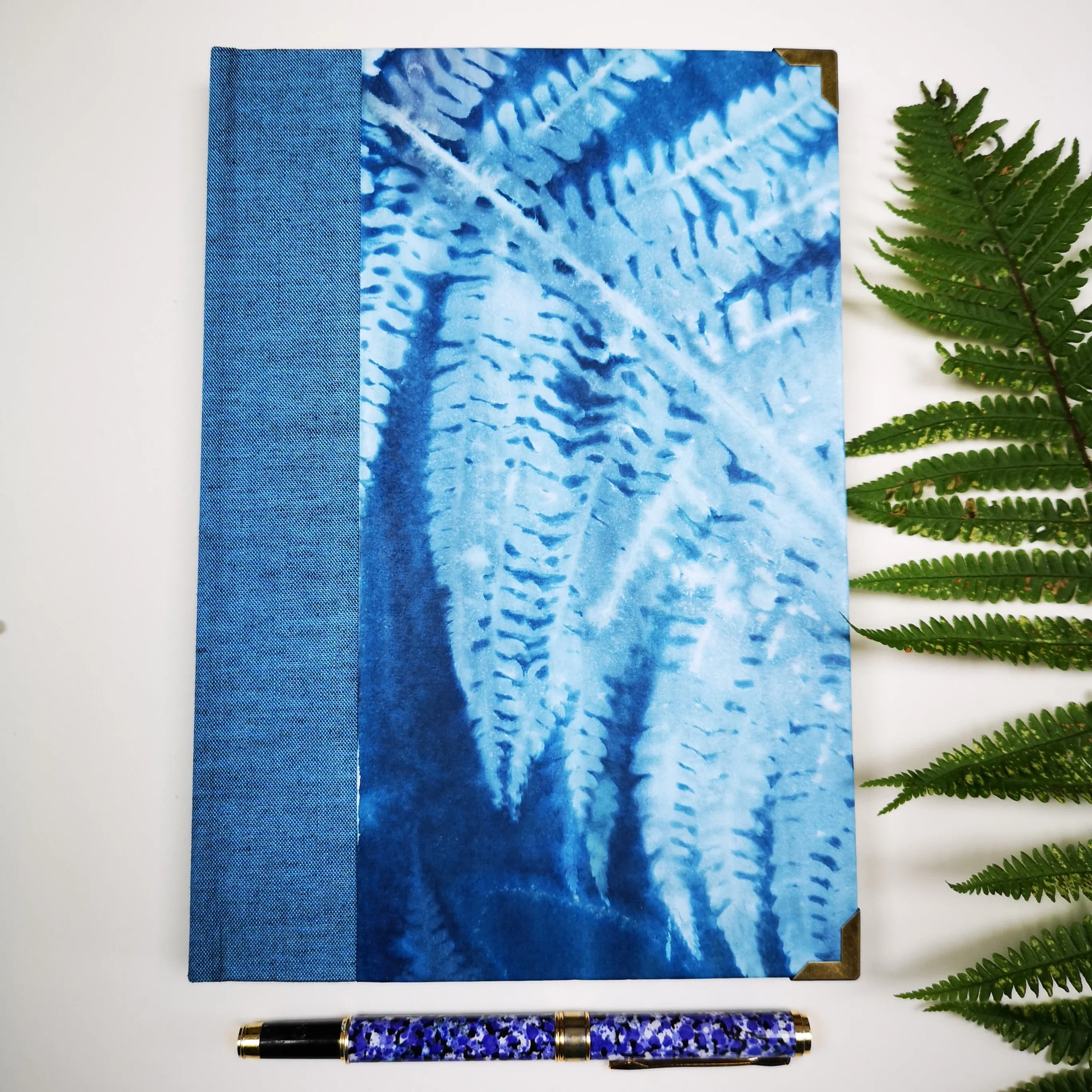 Handbound journal / notebook / diary -  fern design