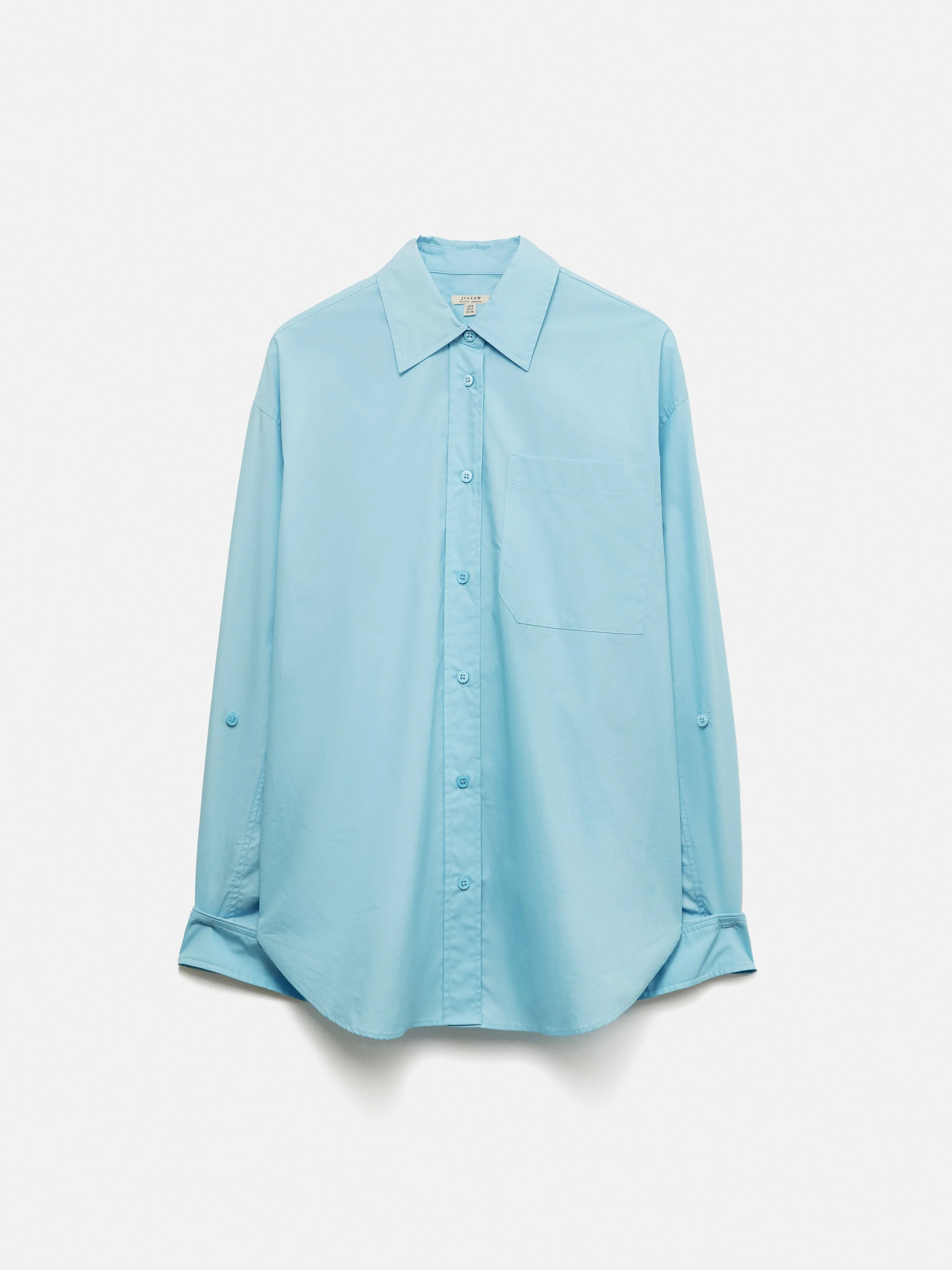 Heritage Cotton Relaxed Shirt | Blue