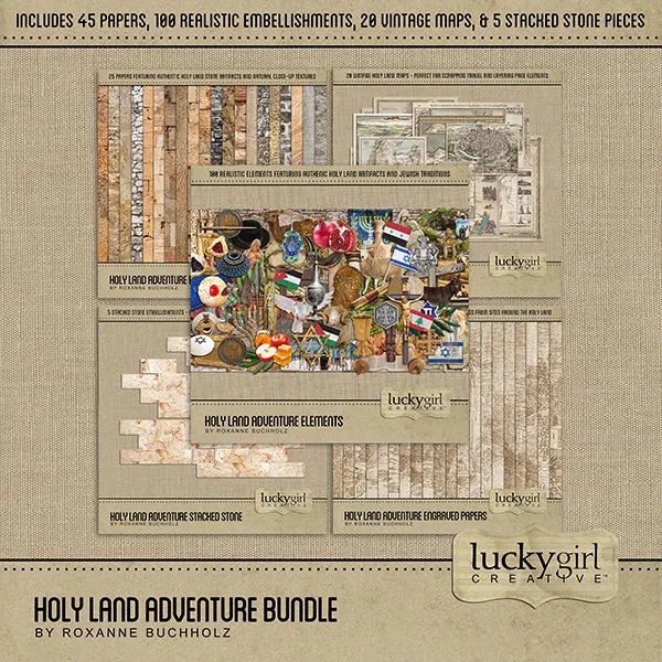 Holy Land Adventure Freebie Digital Scrapbook Kit