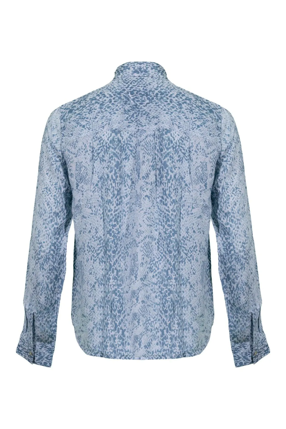 Josephine Aqua Python Shirt