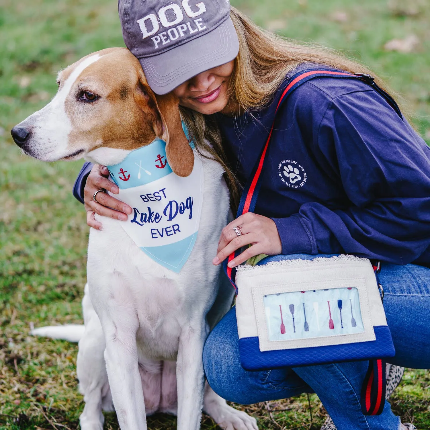 Lake Dog - Canvas Slip-on Pet Bandana