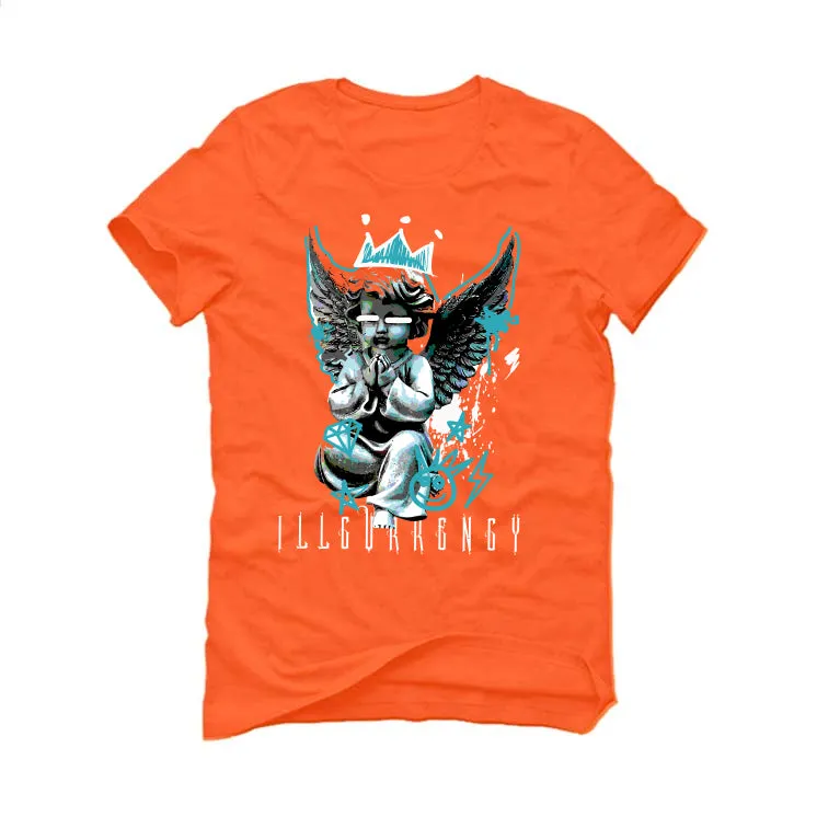 Nike Dunk Low “Miami Dolphins” | illcurrency Orange T-Shirt (Graffiti Angel)