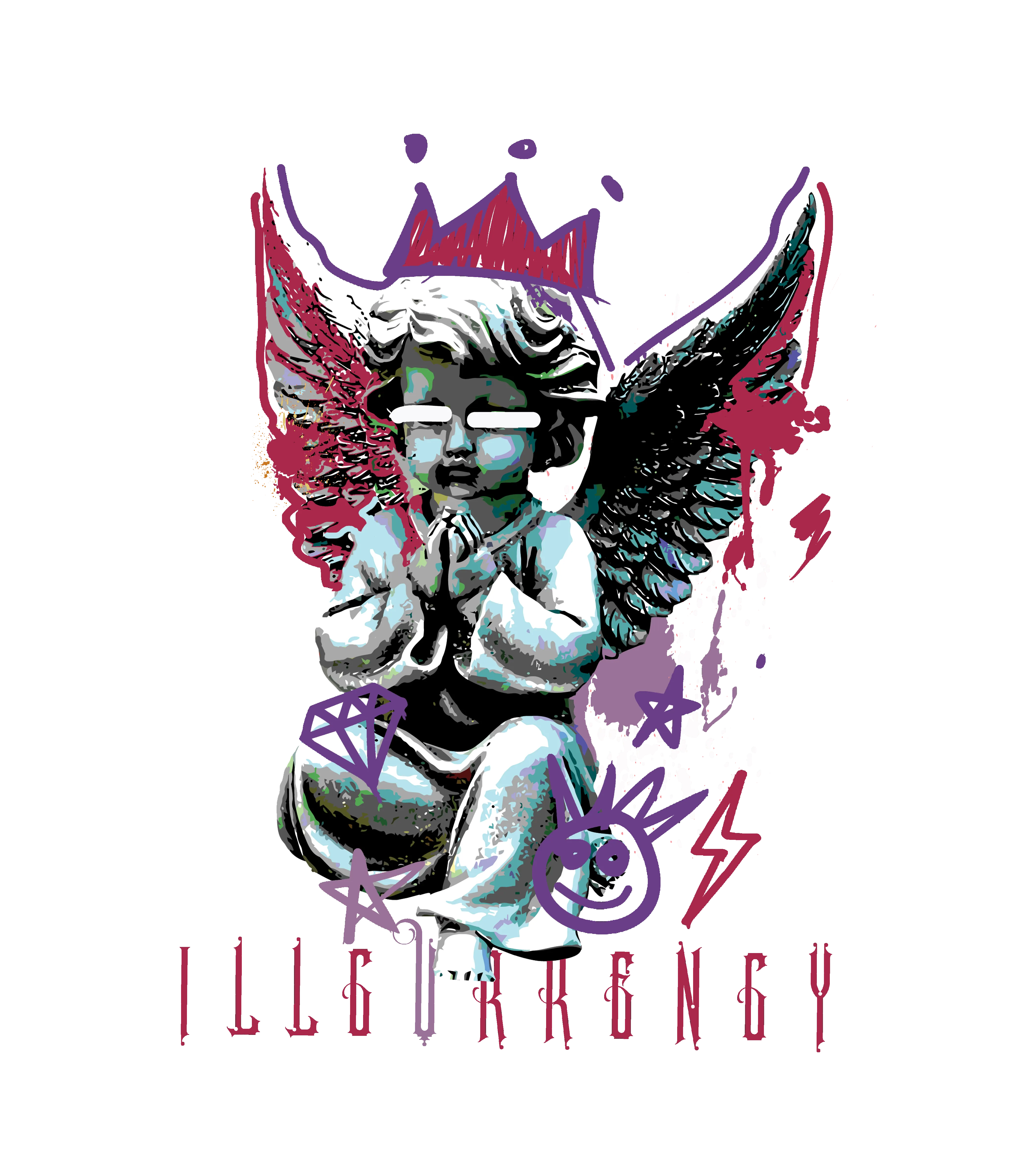 Nike Dunk Low “Plum” | illcurrency White T-Shirt (Graffiti Angel)