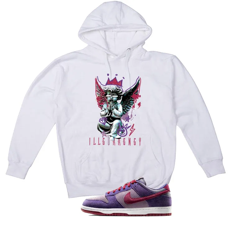 Nike Dunk Low “Plum” | illcurrency White T-Shirt (Graffiti Angel)