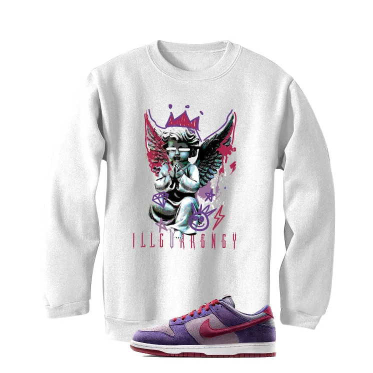 Nike Dunk Low “Plum” | illcurrency White T-Shirt (Graffiti Angel)