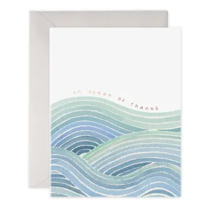 Ocean of Thanks Greeting Card