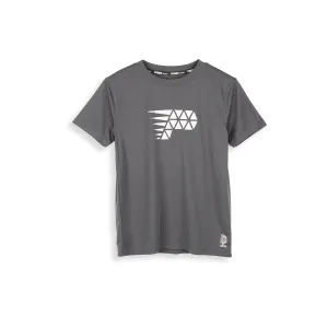 Poney x CM2 Boys Dark Grey Round Neck Short Sleeve Icon Tee