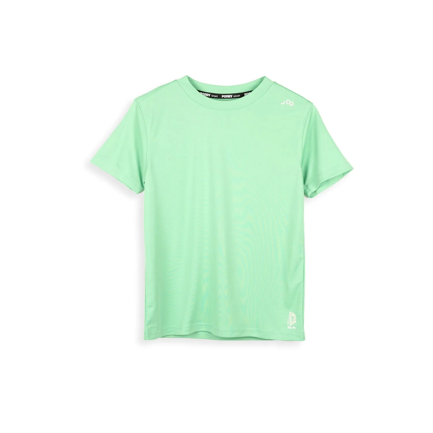 Poney x CM2 Boys Green Round Neck Short Sleeve Icon Tee