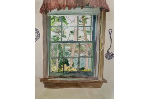 "Monhegan Island Window View" by Jean Swan Gordon