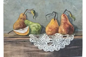 "Pears and Lace" by Barbara Coburn