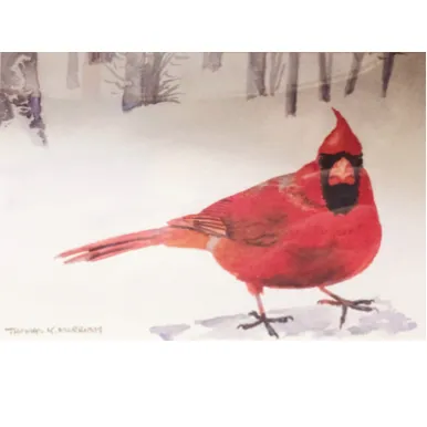 "Winter Cardinal" by Tom Merriam