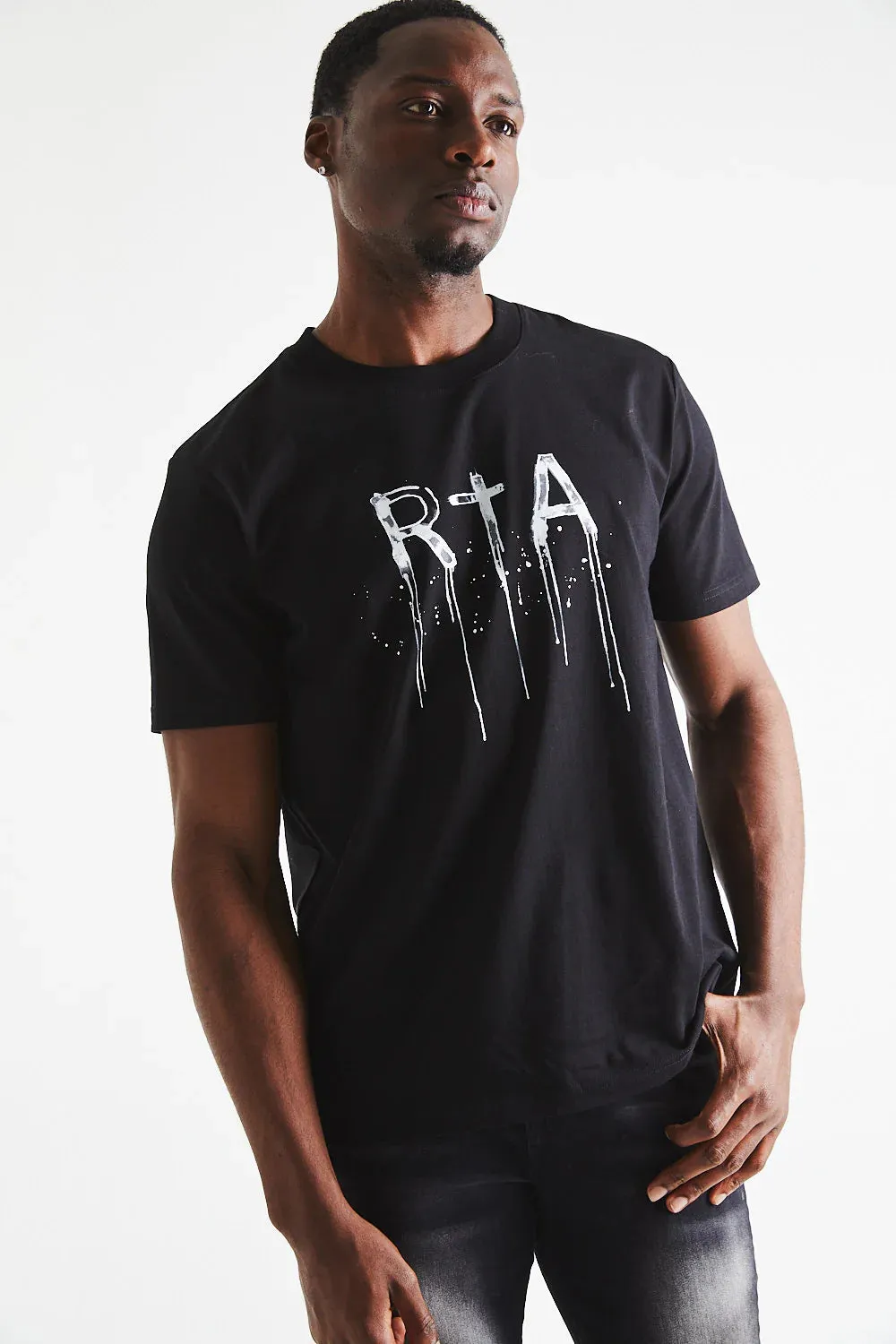 RTA T-Shirt - Colin - Black - MF24K627-T1322BLKWR