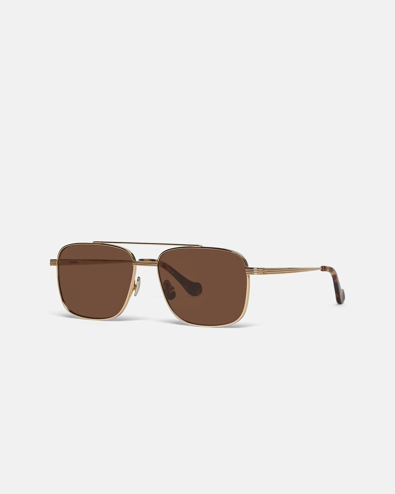 Sare - Metal Aviator Sunglasses - Gold