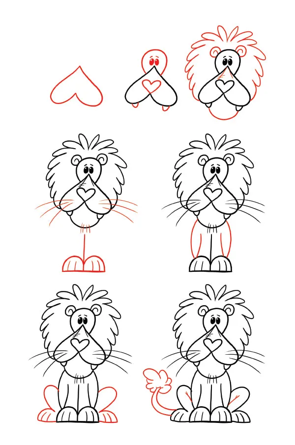 Start With A Heart - Draw Characters Using Heart Shapes